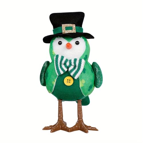 Hrtyvhin Irland Patrick's Day Feiertags Glühend Spielzeug Vogel Festives Plüschspielzeug Für Kinder Irland Patricks Day Dekoration Festlich von Hrtyvhin