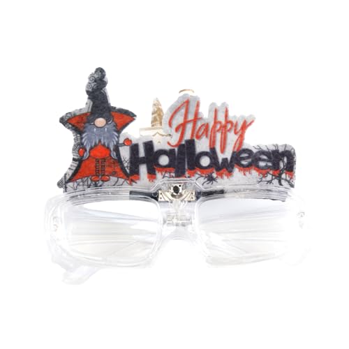 Hrtyvhin LED-Beleuchtungsbrille für Bühnenauftritte und Feiern, beleuchtete Brille, funkelnde Brille, Halloween-Ornament von Hrtyvhin