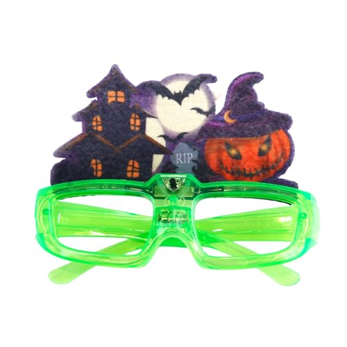 Hrtyvhin LED-Beleuchtungsbrille für Bühnenauftritte und Feiern, beleuchtete Brille, funkelnde Brille, Halloween-Ornament von Hrtyvhin