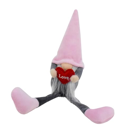 Hrtyvhin Valentinstag Gnomes Halten Herzgeschenk In Hand Puppen Für Frau Ehemann Ehepaar Freundin Festival von Hrtyvhin