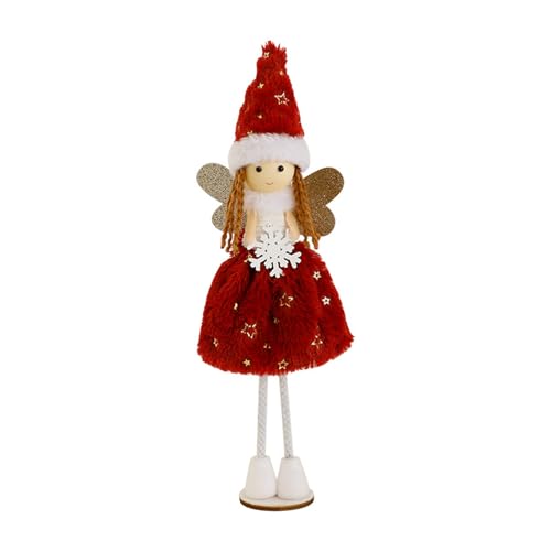 Hrtyvhin Weihnachten Schneeflocke Angelic Girl Puppen Stehen Figur Weich von Hrtyvhin