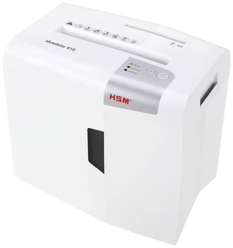 HSM shredstar S10 Aktenvernichter 10 Blatt Streifenschnitt 6mm P-2 18l Vernichtet auch Büroklammern von Hsm