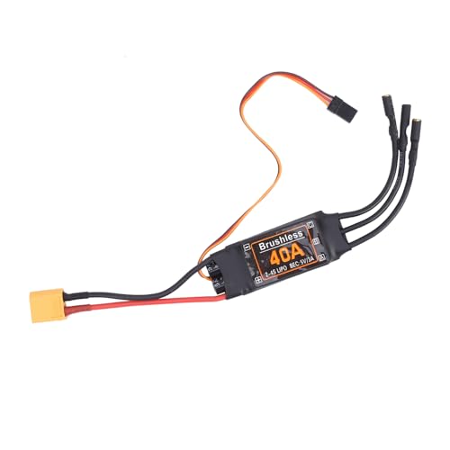 Hspemo RC-Flugzeug-ESC 30a 11×9×2 40a Bürstenloser ESC-Controller 5V 3A BEC-Ausgang für RC-Drohnenflugzeuge Zubehörflugzeuge ESC von Hspemo