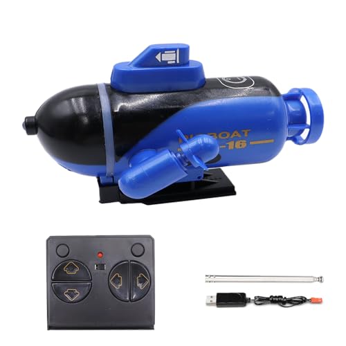 Hsthe Sea Mini RC U-Boot 4CH Niedliches Funkfernbedienungsboot Elektrisches Tauchlicht für Fischtank Wasserwanne Geburtstagsgeschenk von Hsthe Sea