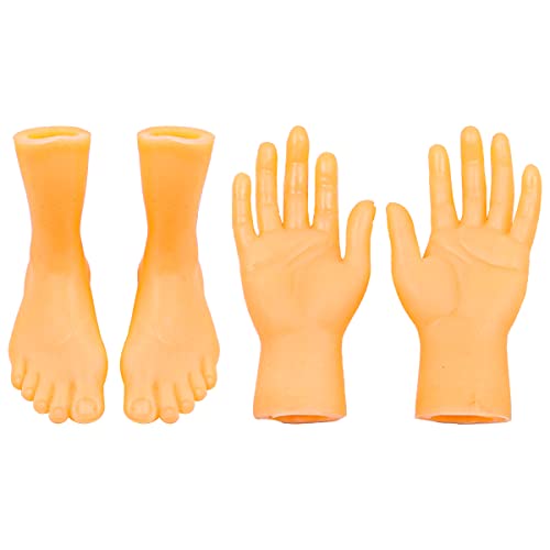 Hsthe Sea Tiny Hands Mini Finger Hände Fuß Fingerpuppen Tiktok Prank Game Toys -4PCS von Hsthe Sea