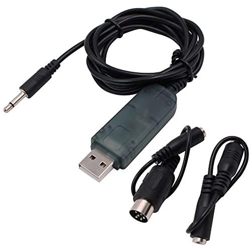 Hsthe Sea - USB-Adapterkabel für ferngesteuerten Flugsimulator | Kompatibel mit FS-i6 FS-i4 FS-TH9X FS-T6 FS-T4B FS-GT3 FS-GT2 Schwarz, Kunststoff von Hsthe Sea