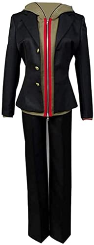 Naegi Makoto Cosplay Kostüm Hoodie Jacke Hose für Herren (komplettes Set, klein) von HuSang