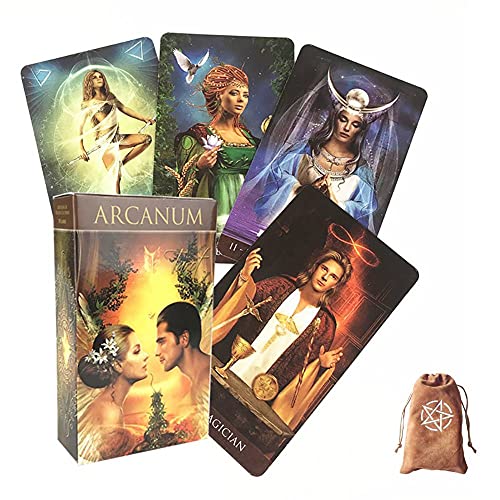 Arkanum Tarot-Karten,Arcanum Tarot Cards,with Bag,Deck Game von HuaYongCard