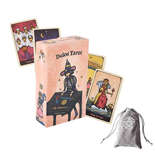 Delos Oracle-Karten,Delos ​​Oracle Cards,with Bag,Deck Game von HuaYongCard