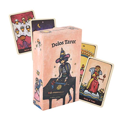 Delos Tarot-Oracle-Karten,Delos Tarot ​​Oracle Cards,Tarot Card,Deck Game von HuaYongCard