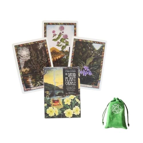 Druidenpflanzen-Orakelkarte,Druid Plant Oracle Card,with bag,Deck Game von HuaYongCard