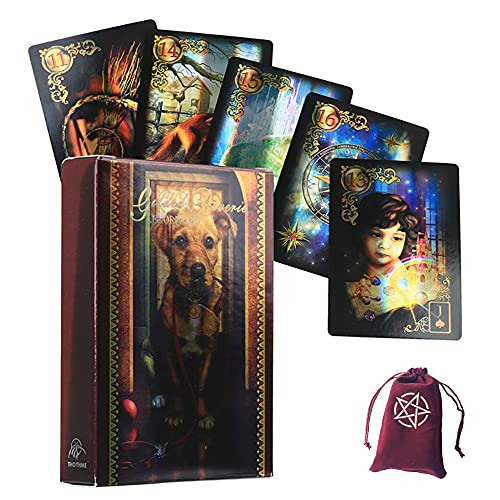 Lenormand Oracle ​​​Laserkarten,Lenormand Oracle ​​​Laser Cards,with Bag,Deck Game von HuaYongCard