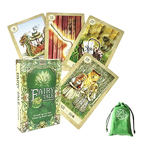 Märchen Lenormand Orakelkarten,Fairy Tale Lenormand Oracle Cards,with Bag,Deck Game von HuaYongCard