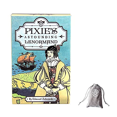 Pixies erstaunliche Lenormand-Tarot-Karten,Pixie's Astounding Lenormand Tarot Cards,with Bag,Deck Game von HuaYongCard