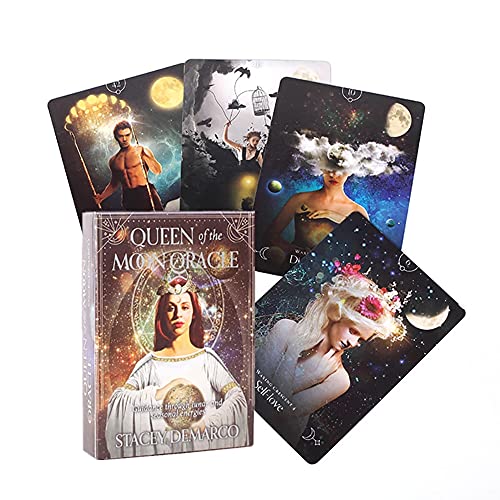 Queen of The Moon Orakel Tarot-Karten,Queen of The Moon Oracle Tarot Cards,Tarot Card,Deck Game von HuaYongCard