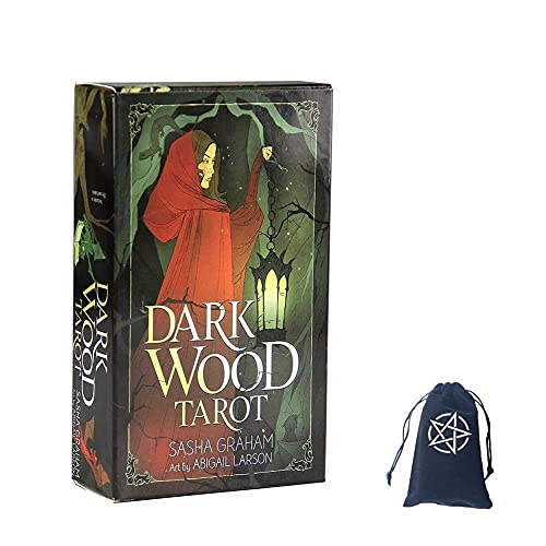 Tarotkarten aus dunklem Holz,Dark Wood Tarot Cards,with Bag,Deck Game von HuaYongCard