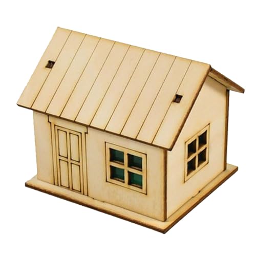 1/64 Miniatur-Holzhaus, einzigartiges handgefertigtes Hobby-Spielzeug-Zubehör, Architektur-Szene, Landschaftsbaumodell für Erwachsene und, Style B 1/64 Miniatur-Holzhaus, einzigartiges handgefertigtes Hobby-Spielzeug-Zubehör, Architektur-Szene, Landschaftsbaumodell für Erwachsene und, Style B von HuadaXtai
