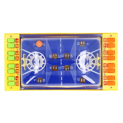 Interaktives Basketballspiel-Spielzeug, Sicheres Finger-Basketball-Tischspiel für 2 Spieler, Emotionale Kommunikation für Top (Yellow) von Huairdum