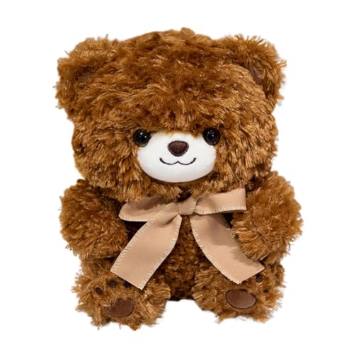 Bearzy Teddybär beige 40 cm, Stofftier Teddy, Kuscheltier Bär aus Plüsch, zum Kuscheln und Spielen für Babys Kinder, Soft Cuddly Friends, Plüschtier für babysanfte Haut, waschmaschinenfest von Huamengyuan