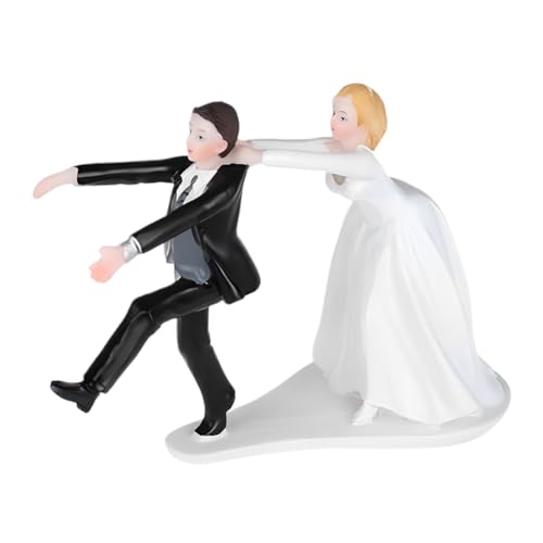 Hochzeitsfiguren Brautpaar Hochzeitspaar Figuren Cake Topper,Hochzeit Tortendeko Brautpaar Figuren,Hochzeitsfigur Brautpaar,Hochzeitstorte Deko Brautpaar Figur Hochzeit Party Zubehör FA001 von Huamengyuan