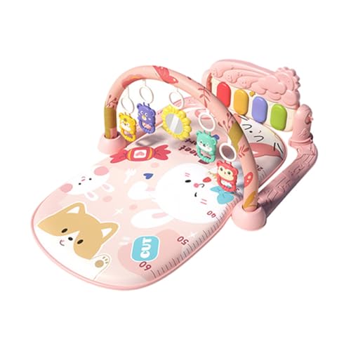 Huamengyuan Baby Spielzeug Baby fitnessstudio Baby Spieldecke mit Musik Erlebnisdecke mit Klavier Spielmatte mit Spielbogen abnehmbarem Babyspielzeug ab der Geburt Krabbeldecke Baby Spielebogen weich von Huamengyuan