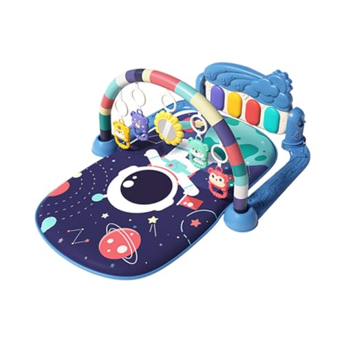 Huamengyuan Baby Spielzeug Baby fitnessstudio Baby Spieldecke mit Musik Erlebnisdecke mit Klavier Spielmatte mit Spielbogen abnehmbarem Babyspielzeug ab der Geburt Krabbeldecke Baby Spielebogen weich von Huamengyuan