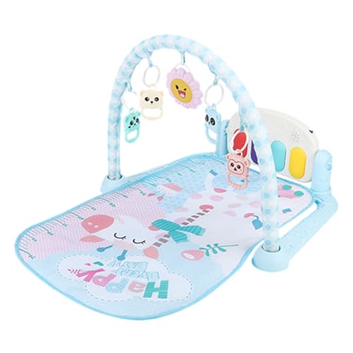 Huamengyuan Baby Spielzeug Baby fitnessstudio Spieldecke Erlebnisdecke Spielmatte mit Spielbogen Krabbeldecke Spielzeuge Laufgitterfunktion Kissen von den Ersten Lebenswochen 0-2 Jahre von Huamengyuan