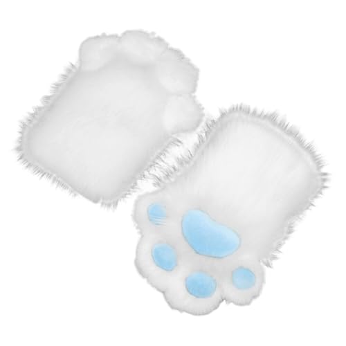 Huamengyuan Entblößte Finger Kostüm Handschuhe Pfoten Simulation Cartoon Plüsch Fleisch Pad Handschuhe fingerlos Klaue Frühling Mode von Huamengyuan