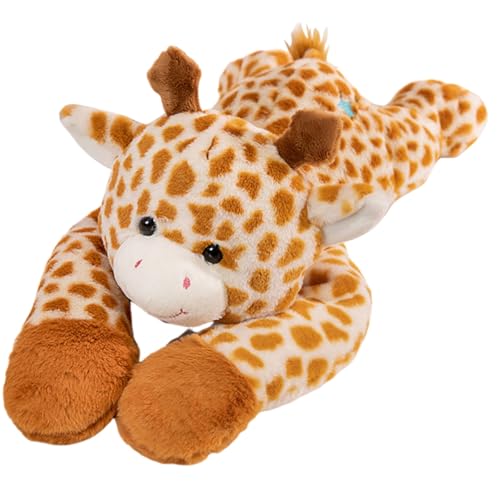 Huamengyuan Flauschiges plüschtier plüschtiere Kuscheltier kuscheltiere Beschwertes Schoßkissen Für Kinder Beruhigt Tröstet Gewichtetes Kuscheltier Beschwerte SchoßdeckeKissen 60cm Giraffenstil von Huamengyuan