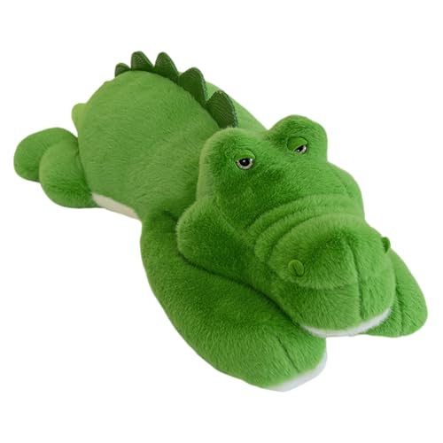 Huamengyuan Groß Krokodil Stofftier Riesen Kuscheltier,80cm Gross Plüschtier Süßes Riesiges Flauschiges Jumbo Plüsch Spielzeug,Geschenk für Kinder Plüschtier Krokodil Kroko Krokodil Kuscheltier von Huamengyuan