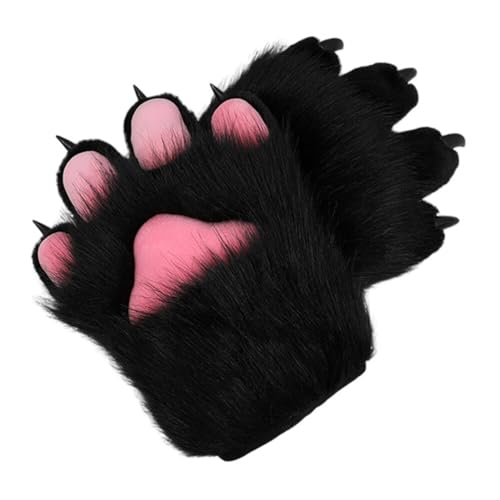 Huamengyuan Klaue Handschuhe Zubehör Plüsch Nägel Ästhetik Fursuit Kostüm Unisex Versammlungen von Huamengyuan