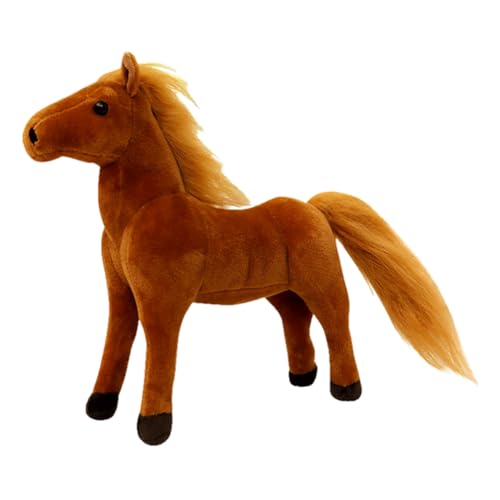 Huamengyuan Kuscheltier Pferd, Pony Plüschtier Stofftier Spielzeug Umarmung Plüsch Kuhform Kissen Gefüllte Tierkissen Stofftierpuppe Geschenk für Baby Kinder Freunde Partner Valentinstag Jahrestag von Huamengyuan