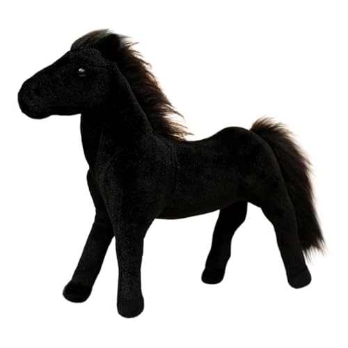 Huamengyuan Kuscheltier Pferd, Pony Plüschtier Stofftier Spielzeug Umarmung Plüsch Kuhform Kissen Gefüllte Tierkissen Stofftierpuppe Geschenk für Baby Kinder Freunde Partner Valentinstag Jahrestag von Huamengyuan