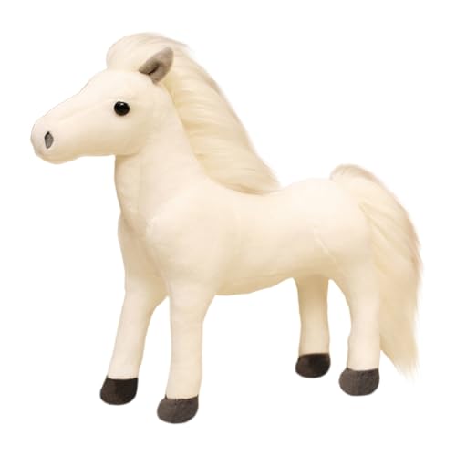 Huamengyuan Kuscheltier Pferd, Pony Plüschtier Stofftier Spielzeug Umarmung Plüsch Kuhform Kissen Gefüllte Tierkissen Stofftierpuppe Geschenk für Baby Kinder Freunde Partner Valentinstag Jahrestag von Huamengyuan