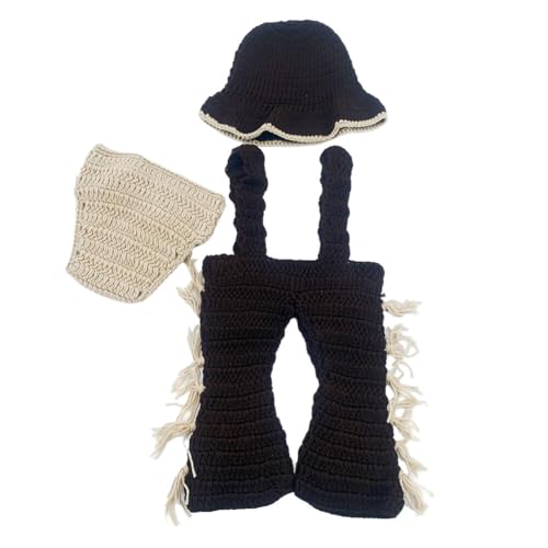 Huamengyuan Neugeborenen Fotografie Outfit Sommer Neugeborene Fotografie Prop Baby Kostüm niedlich Crochet Strickmütze Cap Jungen Mädchen DIY Fotografie Outfits Baby fotografie zubehör von Huamengyuan