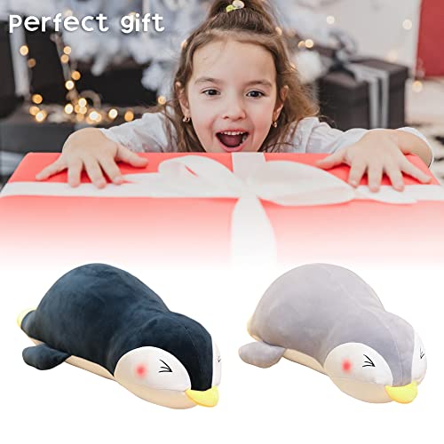 Huamengyuan Plüschtier Stofftier Plüsch Weiche Faultier Pinguin Mini Kissen Seitenschläferkissen Stillkissen Lagerungskissen Liegend Schlafplüsch Gefüllten für Kinder Dekoration extrem 60 cm von Huamengyuan