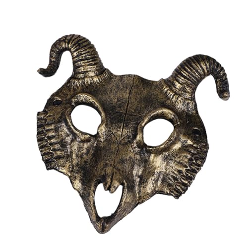 Huamengyuan Skelett Maske Halloween Gesichtsmaske Wolf Horror Augenmaske Werwolf Knochen Halbmaske Tier Schädel Tierskelett Gesichtsbedeckung Karneval Fasching Typ 7 von Huamengyuan