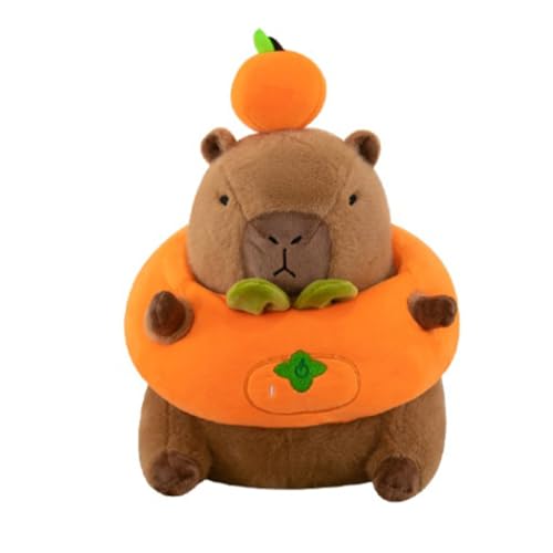 Huamengyuan Spielzeug Cartoon Tierpuppen Puppe Plüschpuppe Kuscheltiere Kuscheltier Capybara-Plüschkissen weiches Capybara-Stofftier süße Raumdekoration Tierkissen für Kinder Geschenke Braun, 36 cm von Huamengyuan