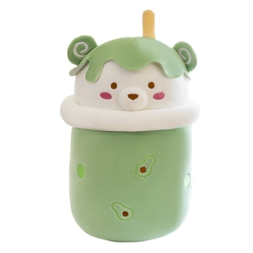 Huamengyuan Spielzeug Cartoon Tierpuppen Puppe Tea Kuscheltier Plüschtier Kissen Plüsch Weiches Soft Puppe Kinderspielzeug Erwachsene Hautfreundliches Bequemes Kuschelkissen Geburtstag Grün, 30 cm von Huamengyuan