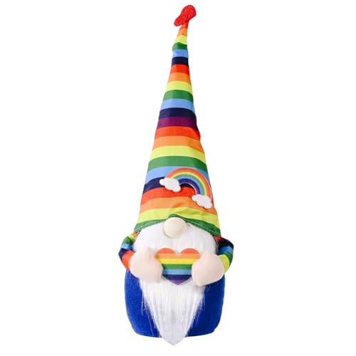 Huamengyuan Weihnachten GNOME Weihnachtswichtel Wichtel Figuren Xmas Elf-Figur Elf Gesichtslosen Puppe Bunte Kappe GNOME Puppe Nette Spielzeug Geburtstag Geschenk Haus Weihnachten Urlaub Dekoration von Huamengyuan