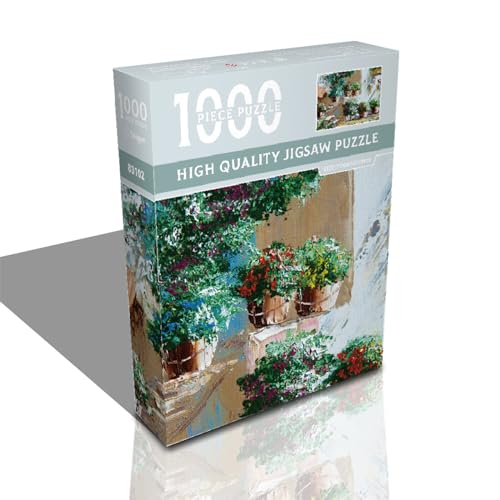 Huaqgu 1000-teiliges 70 X 50 cm Großes Schwieriges Puzzle Mit Farbenfrohen Kunstwerken Dicken Teilen Herausfordernden Familienaktivitätspuzzles Kunst 1000 Teile Für Kinder Und Erwachsene von Huaqgu