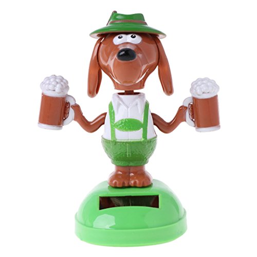 Huaqgu 3 94 X 2 36 X 4 33 Zoll Wackelkopf Für Bierhund Tolle Feiertage Auto Armaturenbrett Ornamente Automatisches Spielzeug Familienbalkon Dekoration Spielzeug Für Mädchen von Huaqgu