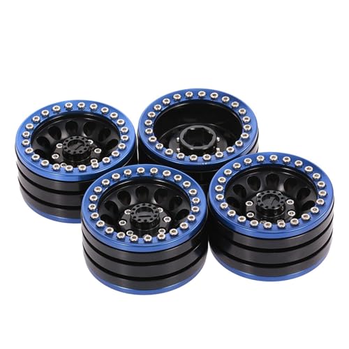 Huaqgu 4Pack 1 9 Zoll Beadlock Felgen Für Redcat 4WD SCX10 D90 HPI Fernbedienung Auto Crawler Radnabe Ersatz Beadlock von Huaqgu