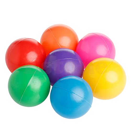 Huaqgu 50 Stück Mehrfarbiger Baby Und Kinderspielzeugball Runder Weicher Ozeanball 5 5 cm Mehrfarbiger Baby Und Kinderspielzeugball von Huaqgu