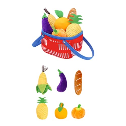 Huaqgu Küchenspielspielzeug Für Kinder Interaktion Obst/Gemüsekorb Montessori Spiel Lebensmittel Rollenspiel Bildungsspielzeug Kinderbevorzugung Für Feinmotorik Küchenset von Huaqgu