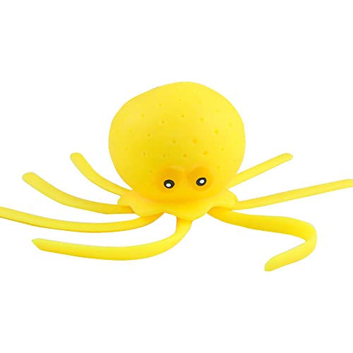 Huaqgu Lustiges Oktopus Spielzeug Sensorisches Squeeze Oktopus Prise Spielzeug Baby Badewanne Wasserspielzeug Kinder Sprinkler Spielzeug Squeeze Spielzeug von Huaqgu