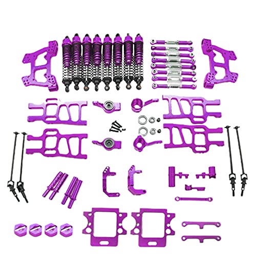 Huaqgu Modell Legierung Auto Für Shell Ersatzteile EIN Satz Ganze Auto Kit Aluminium Legierung Auto Für 1/10 Teile Werkzeuge Upgrade Kit von Huaqgu