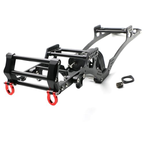 Huaqgu Simulierte Auto Metall Chassis Für SCX10 1/10 Fernbedienung Auto Für LKW Modell Auto LCG Carbon Faser Chassis Rahmen Träger Niedrige Chassis von Huaqgu