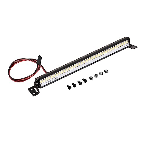 Huaqgu Superhell Leuchtendes 36-LED Dachlicht Passend Für 1/10 Crawler Auto SCX10 90027 SCX10 II 90046 D90 Zubehör Metall Und Auto Dachlicht Autozubehör 36-LED Licht von Huaqgu