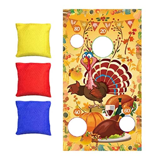 Huaqgu Thanksgiving Wurfspiel Sandsack Sportspielzeug Mit Sitzsäcken Familienspiel Interaktives Gartenparty Sitzsack Spielset Für Erwachsene Sitzsack Spielsets Für Kinder von Huaqgu